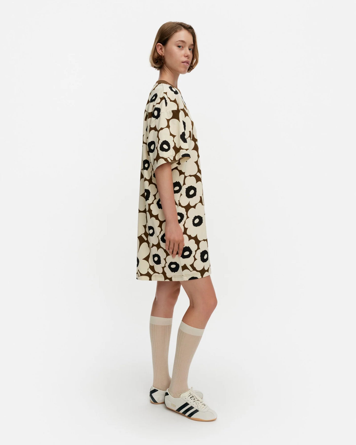 Palikka Unikko Tunic. Beige, Brown
