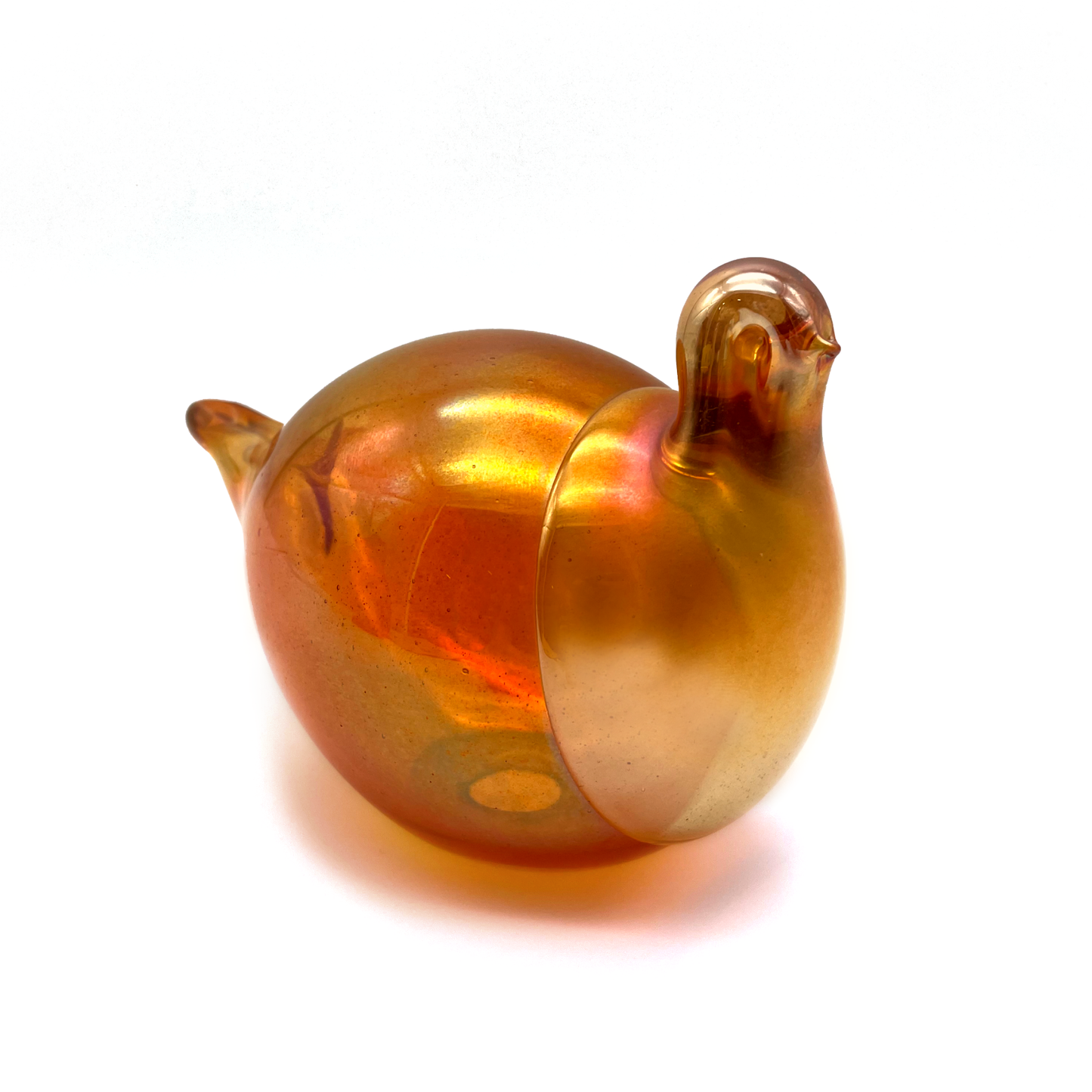 Vintage Haaparanta Art Glass Bird – Hand Blown Lustre Bird