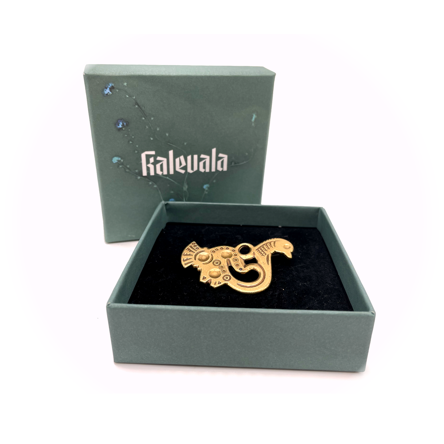 Vintage Kalevala Bronze Bird of Tampere (Tampereen Lintu) Brooch Finnish Iron Age Design