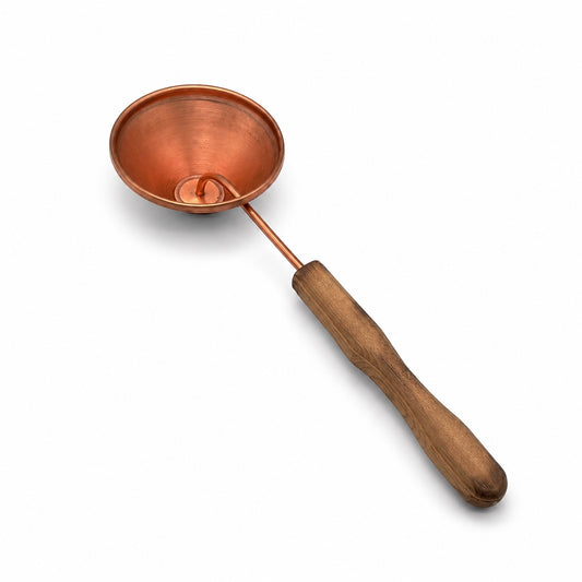 Handcrafted Copper Sauna Ladle with Cedar Handle