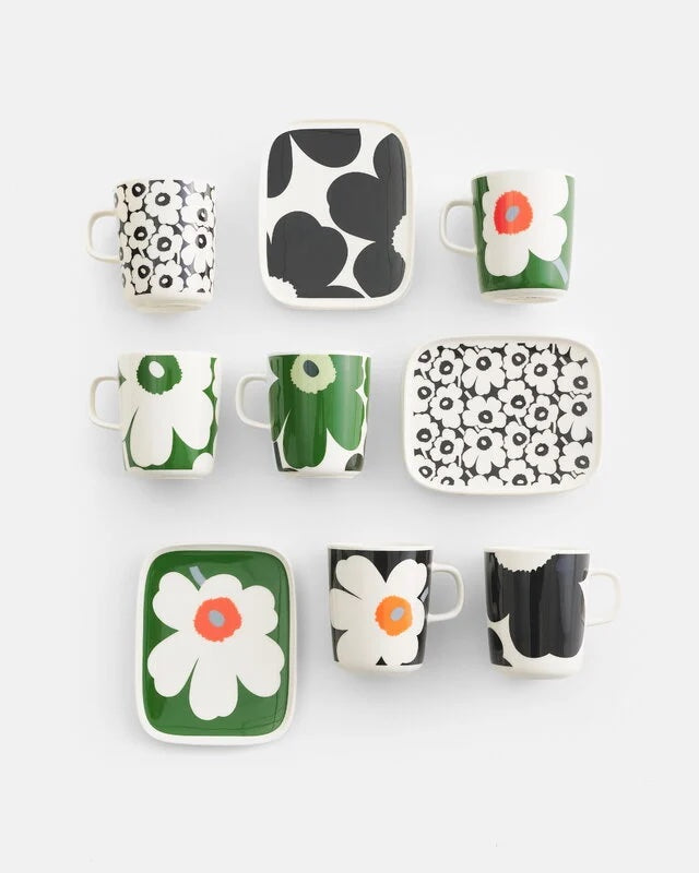 Mini Unikko 60th Anniversary Mug - black/white