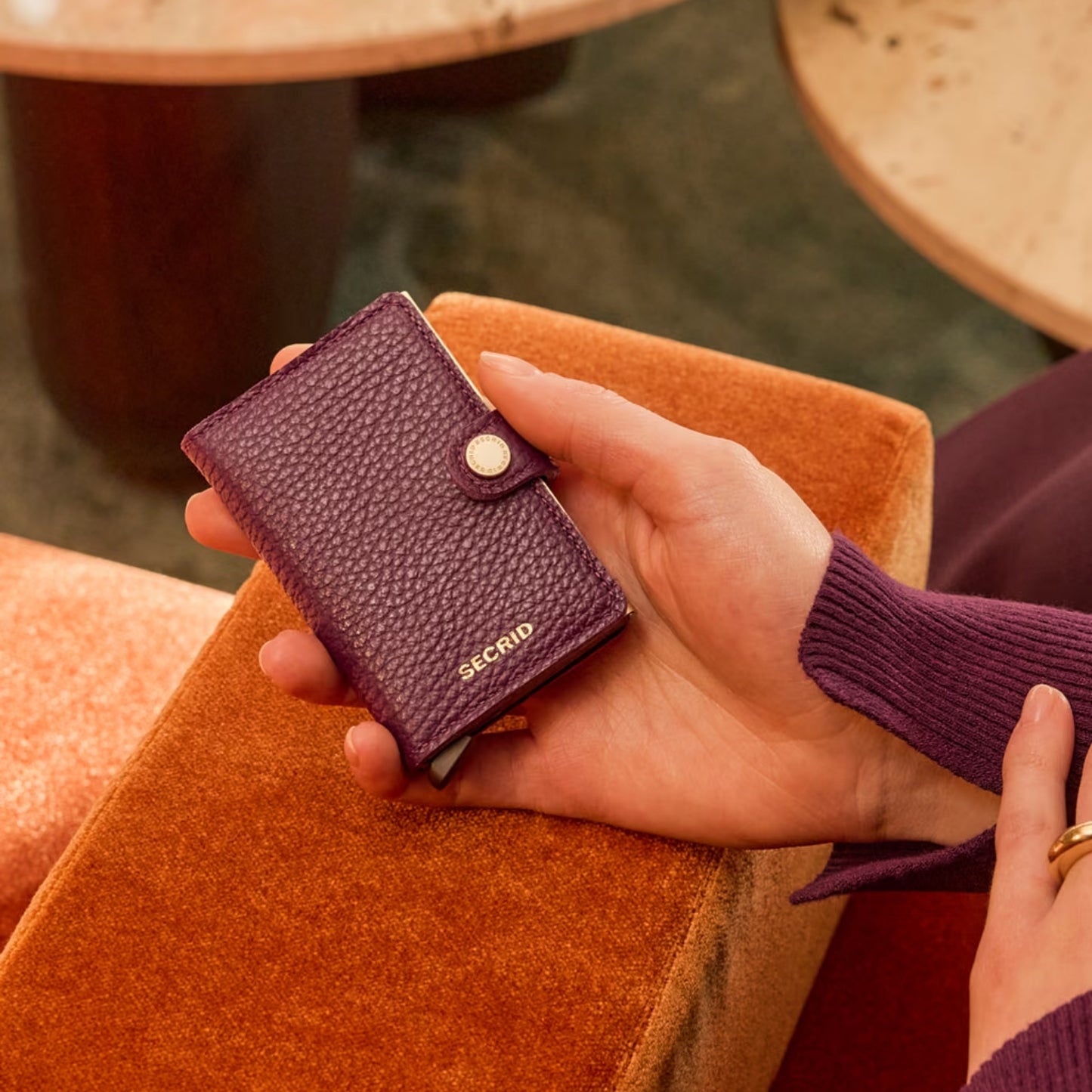 Miniwallet Pebble Grape