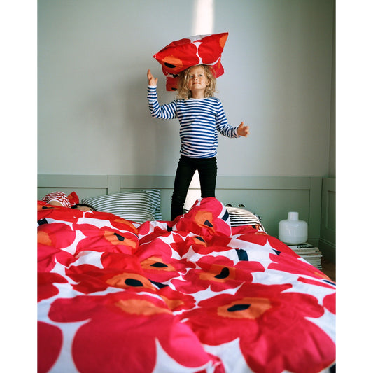 Red/ Pink Unikko Duvet Cover