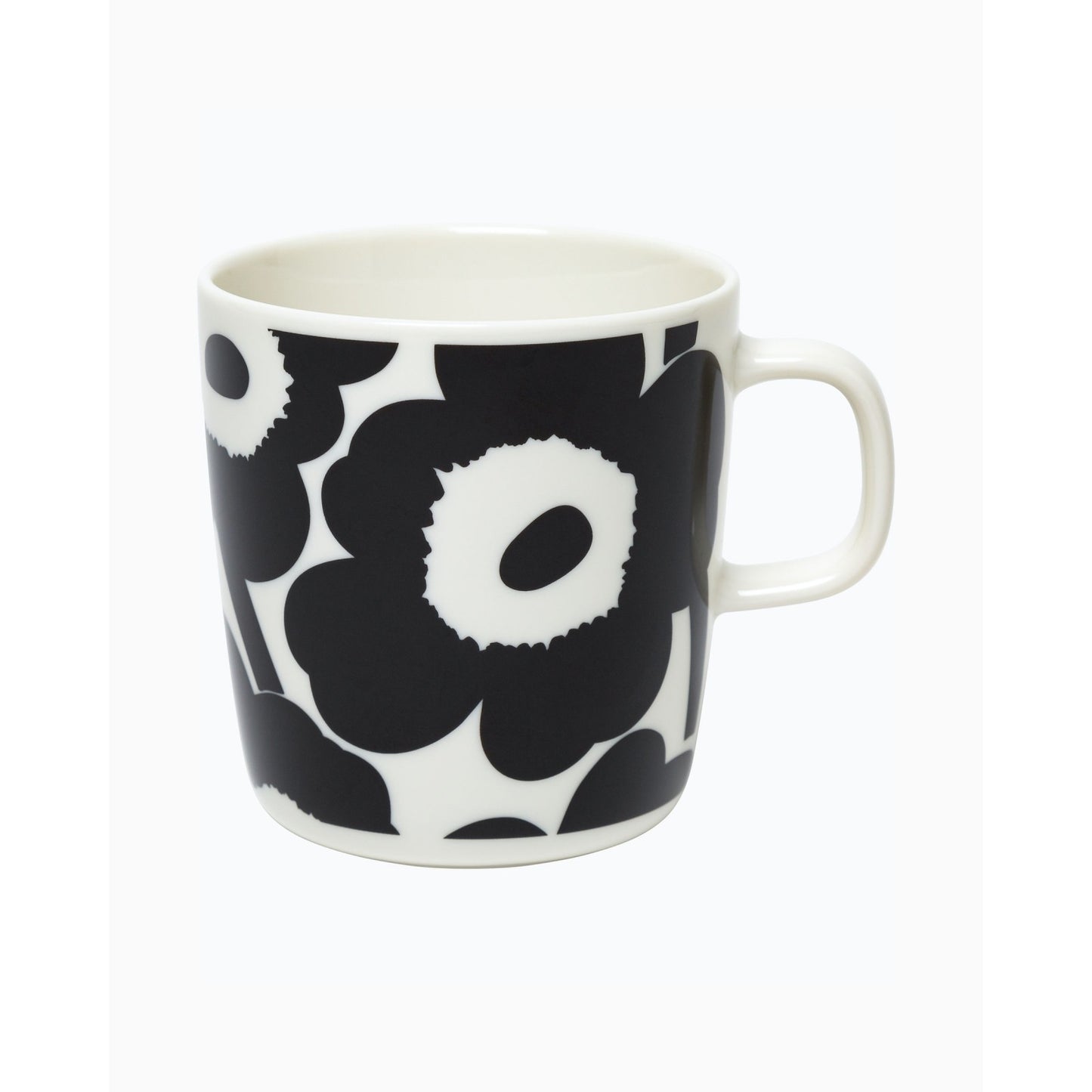 Unikko Large Black/White Mug 13.5 oz