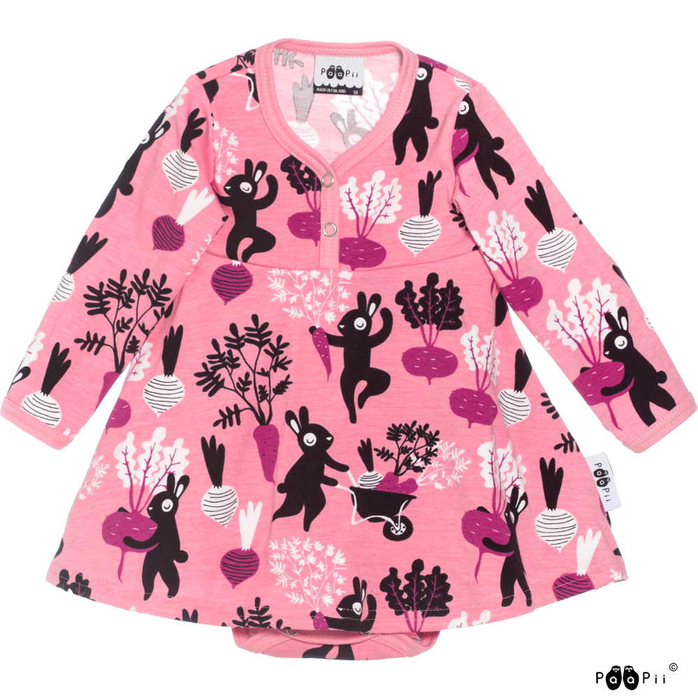 ONESIE Dress Harvest Dance Light Pink and Purple