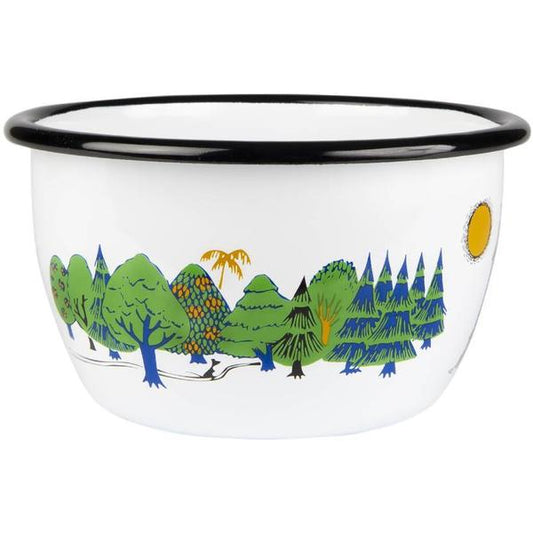 Moominvalley Enamel Bowl 600ml