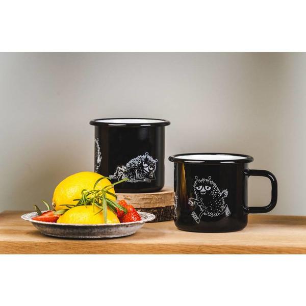 Moomin Retro Stinky Black Enamel Mug