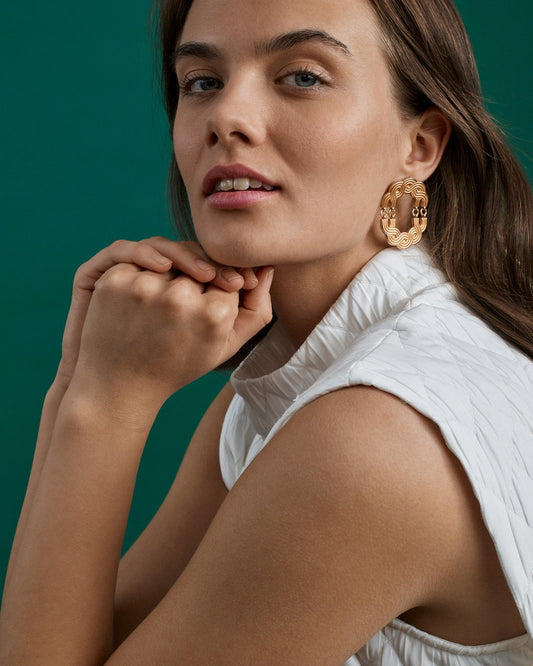 Maiden of the North Bronze Earrings