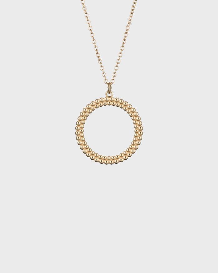 Circle of Light Bronze Pendant