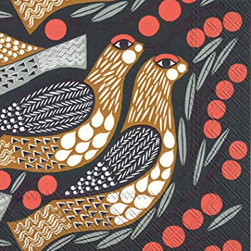 Kiiruna Luncheon Napkins Dark Green