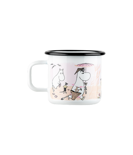 Moomin “The Beach” Enamel Mug- 370ml