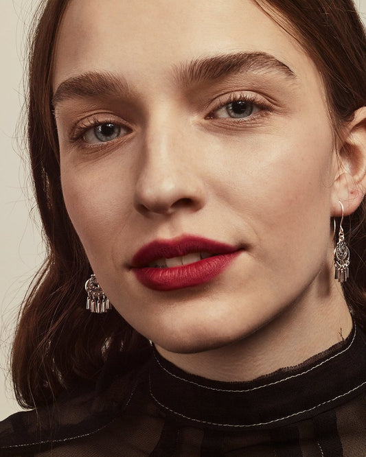 Moon Goddess small silver Earrings