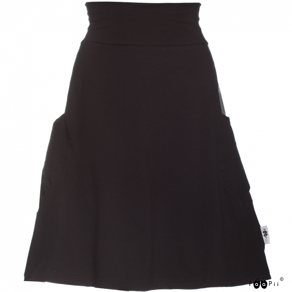 Pisara hame skirt, BLACK / GREY