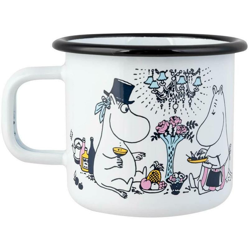Moomin Date Night Enamel Mug 12.5 oz
