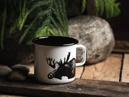 Nordic Enamel Mug, The Moose