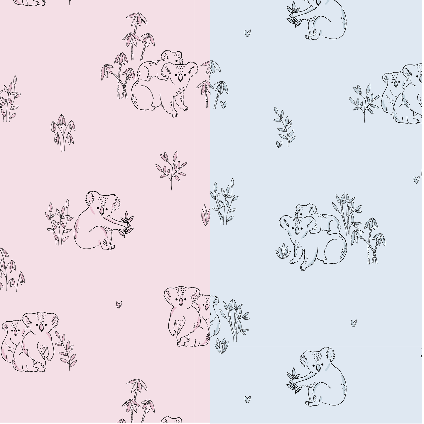 Pink Koala Cuddles Footie