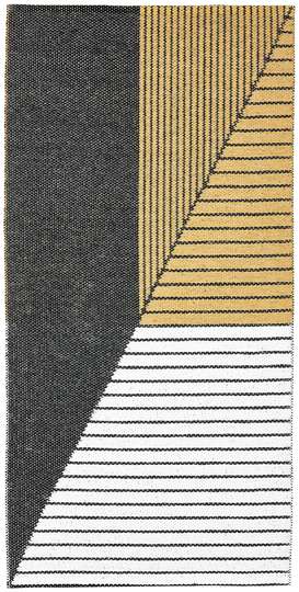 Stripe Plastic Mat - Mustard