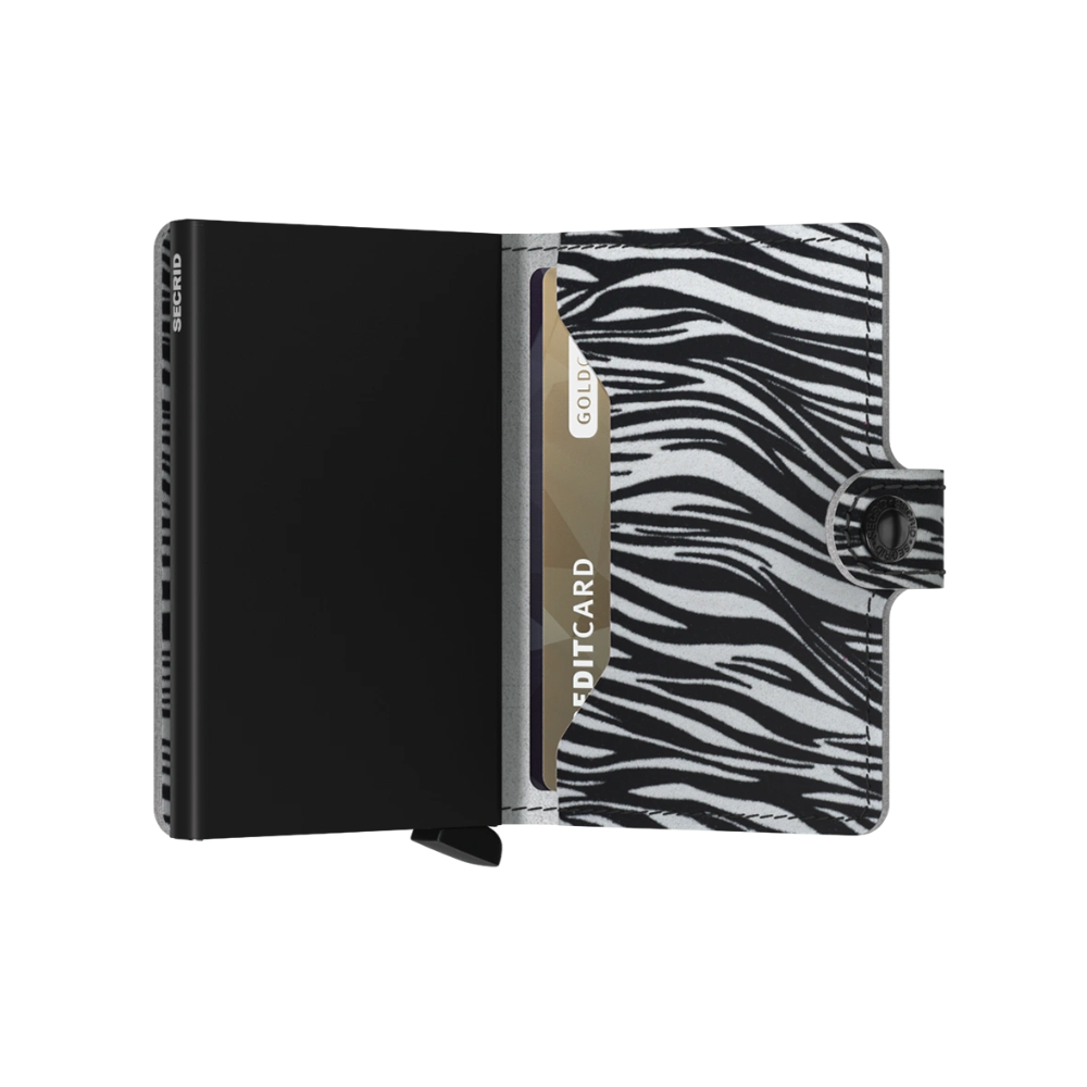 Miniwallet Zebra Light Grey