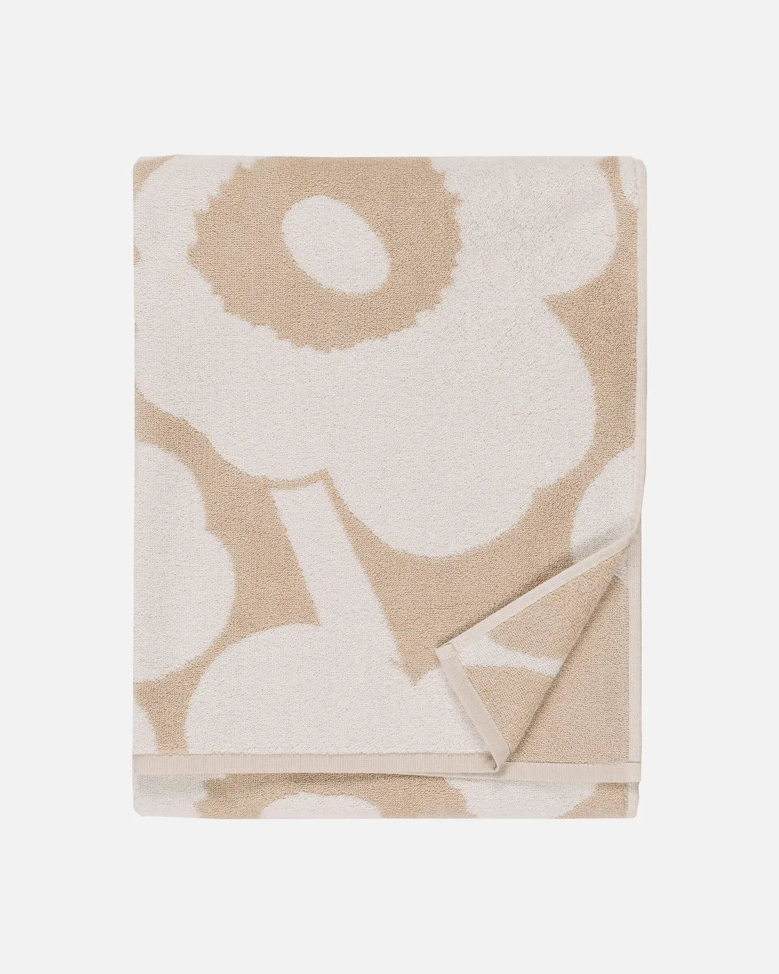 Unikko Bath Towel, Beige