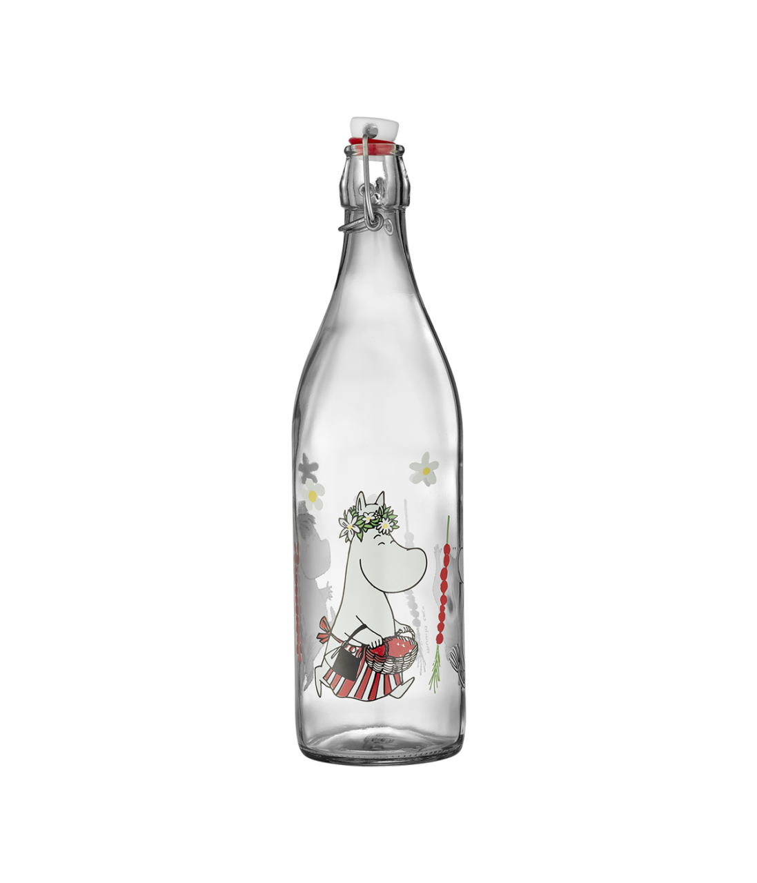 Moomin Wild Strawberries Glass Bottle