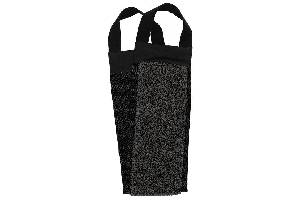 Linen Terry Back Scrubber Black