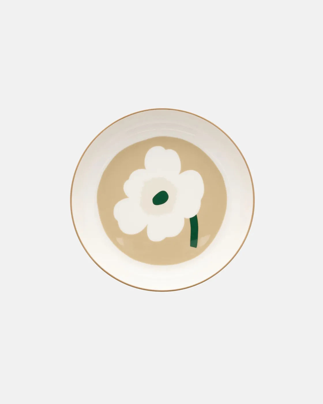 Oiva Unikko Deep Plate | Sand and Beige
