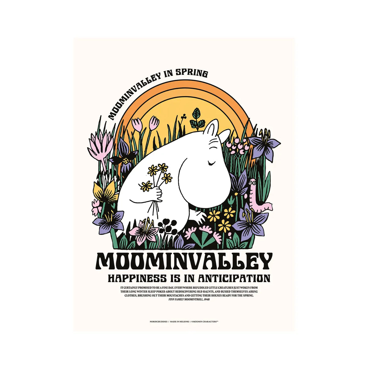 Moomin Meadow Poster - 50 x 70 cm