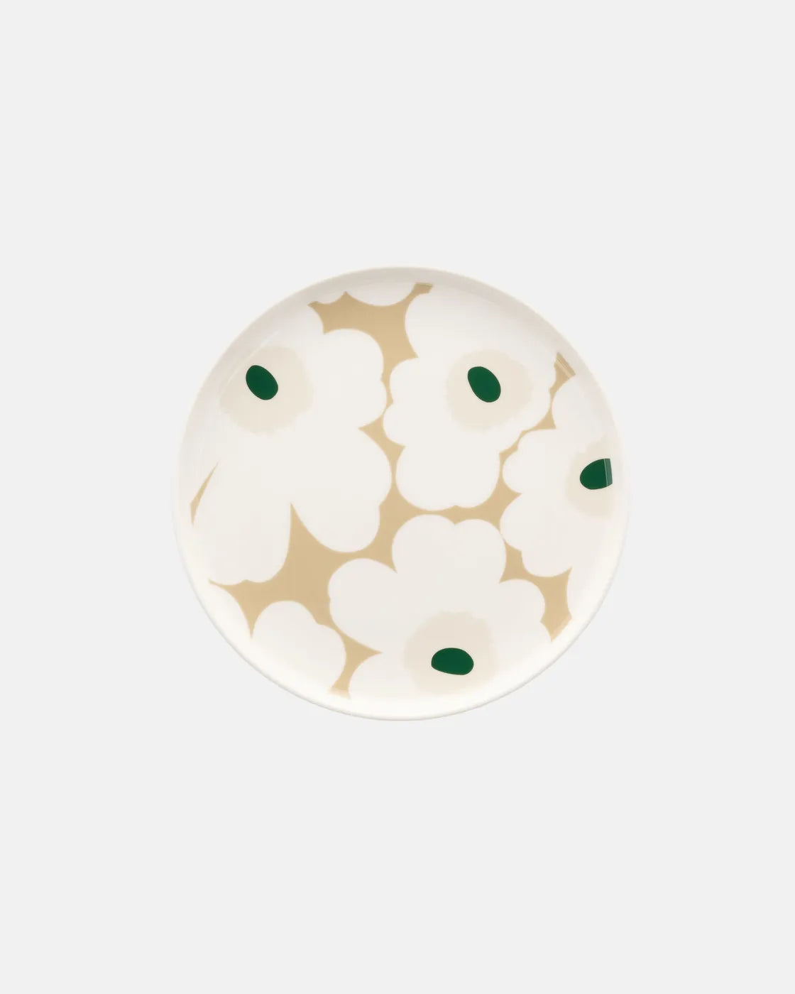 Unikko Plate 20 cm | Sand and Beige