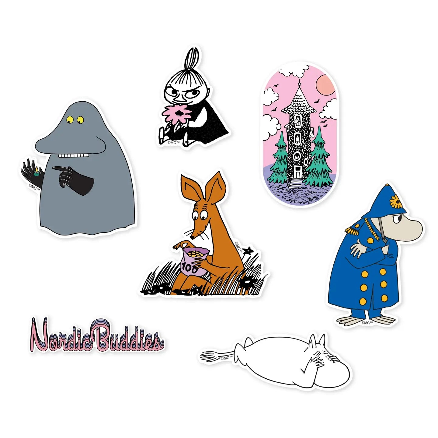Moomin Life in the Valley Sticker Set (6)