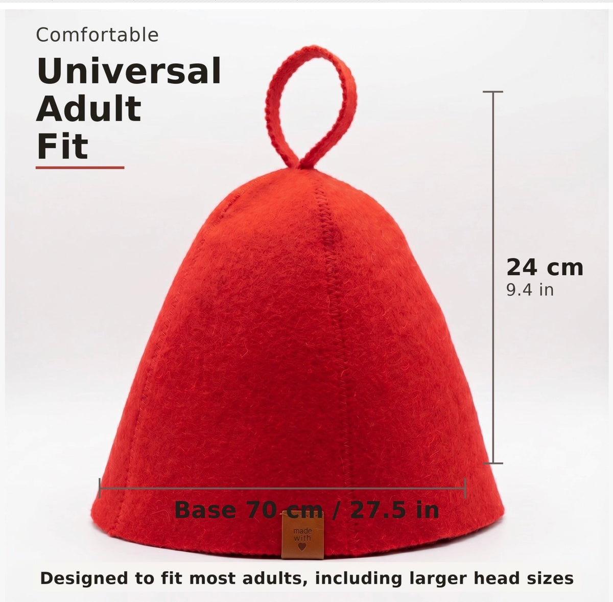Sauna Hat Wool Felt - Unisex
