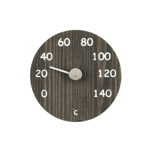 4Living Round Pine Sauna Thermometer | Made in Finland