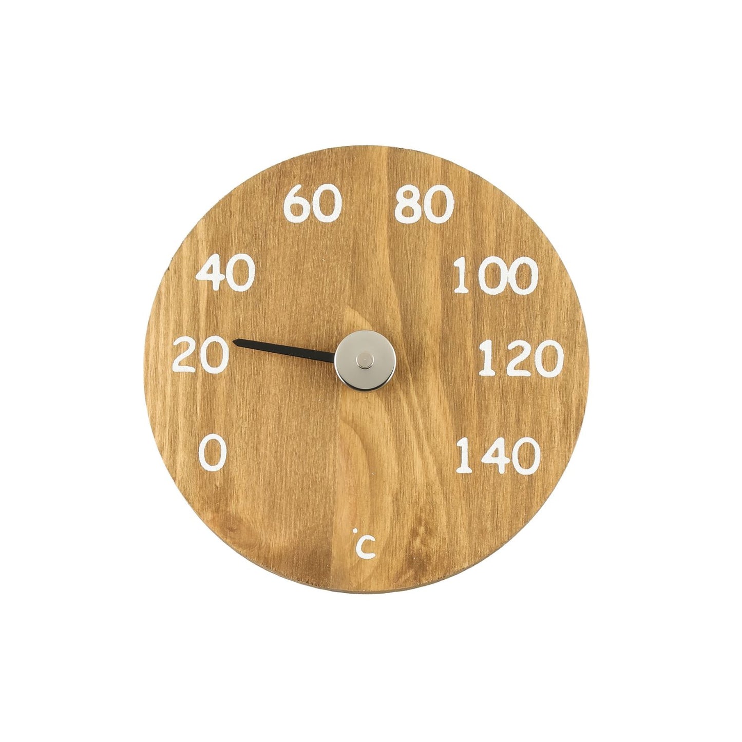 4Living Round Pine Sauna Thermometer | Made in Finland