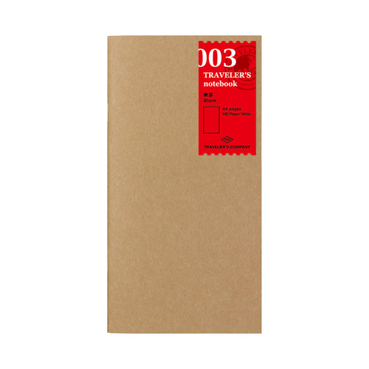 Traveler’s Notebook Refill Blank - Regular 003