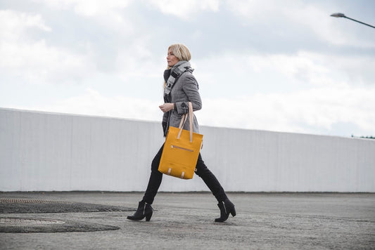 Laukku - Wool Felt Bag - Yellow