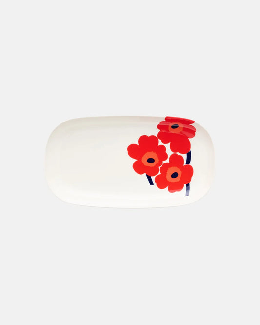 Oiva Unikko Serving Plate | Red
