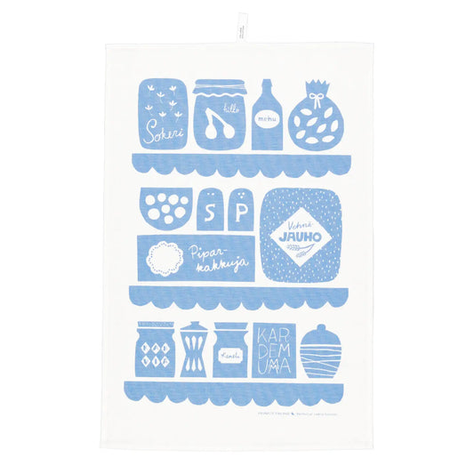 Keittiössä Kitchen Towel Blue - Kauniste