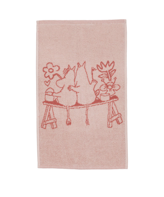 Moomin Hand Towel, Love, Pink