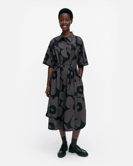 Popliini Unikko Collared Cotton Dress
