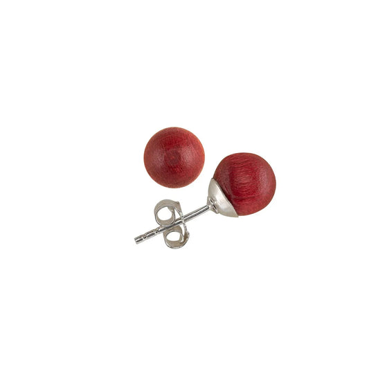 Aarikka Marja Earrings Wine Red