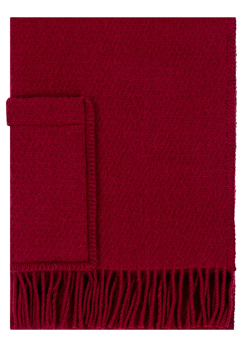 UNI Pocket Shawl Red