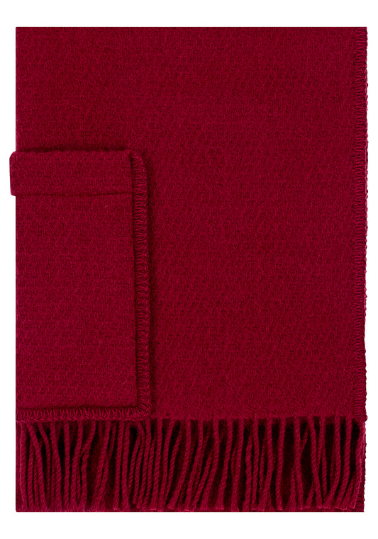 UNI Pocket Shawl Red