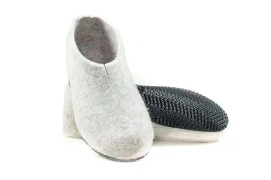 Felt Slipper - Light Grey