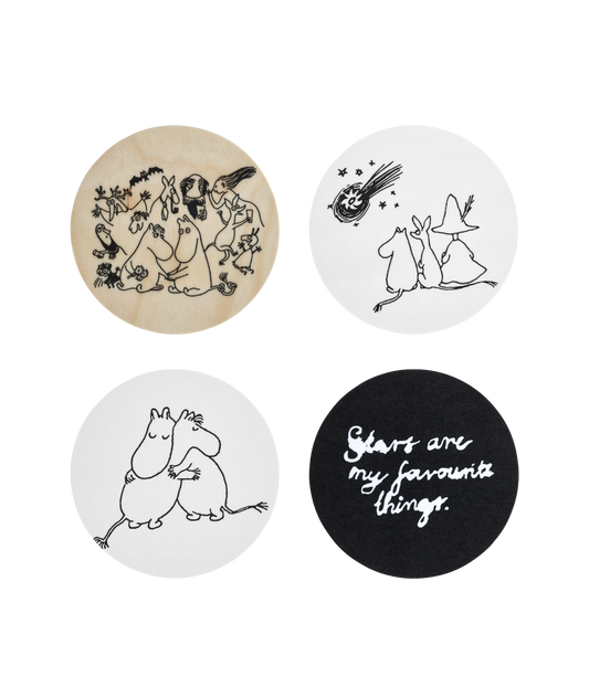 Moomin 4pc Coaster Set - 80th Birthday Edition