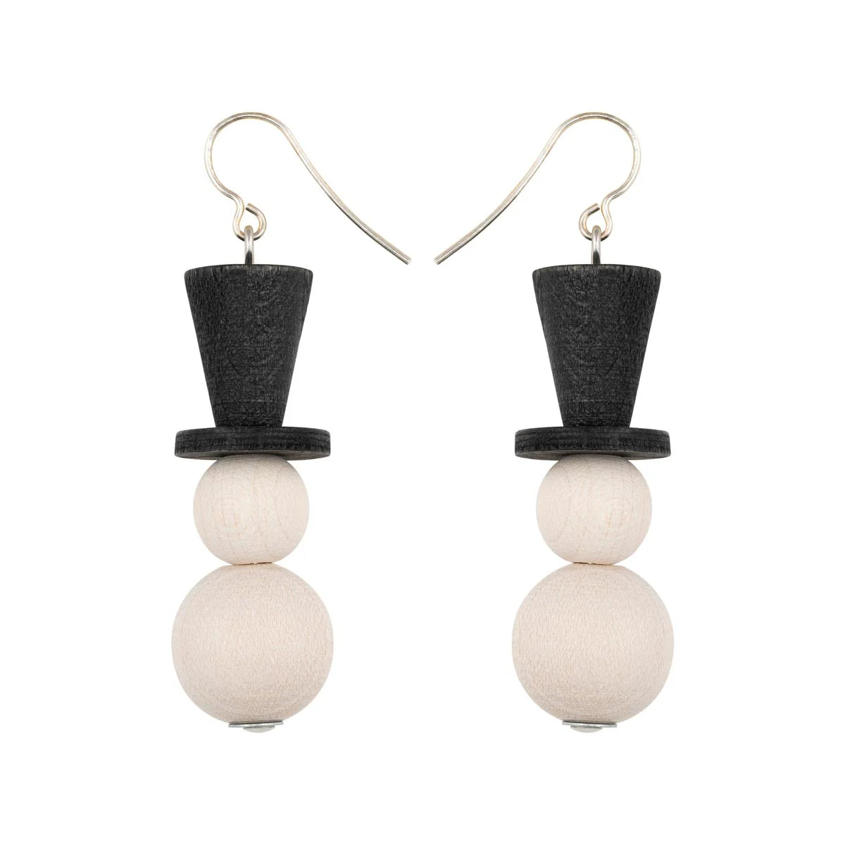 Lumiukko Snowman Earrings, Ecru