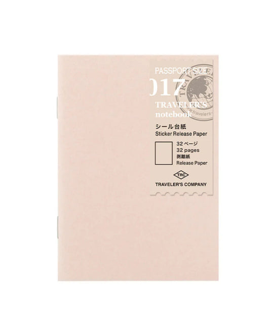 Traveler’s Notebook Sticker Release Paper - 017