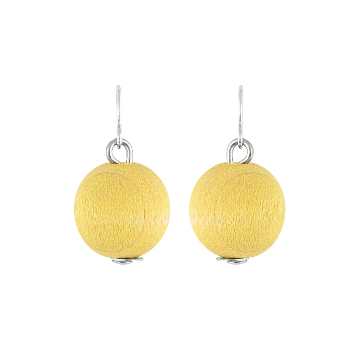 Aarikka Karpalo Earrings, Citron Yellow