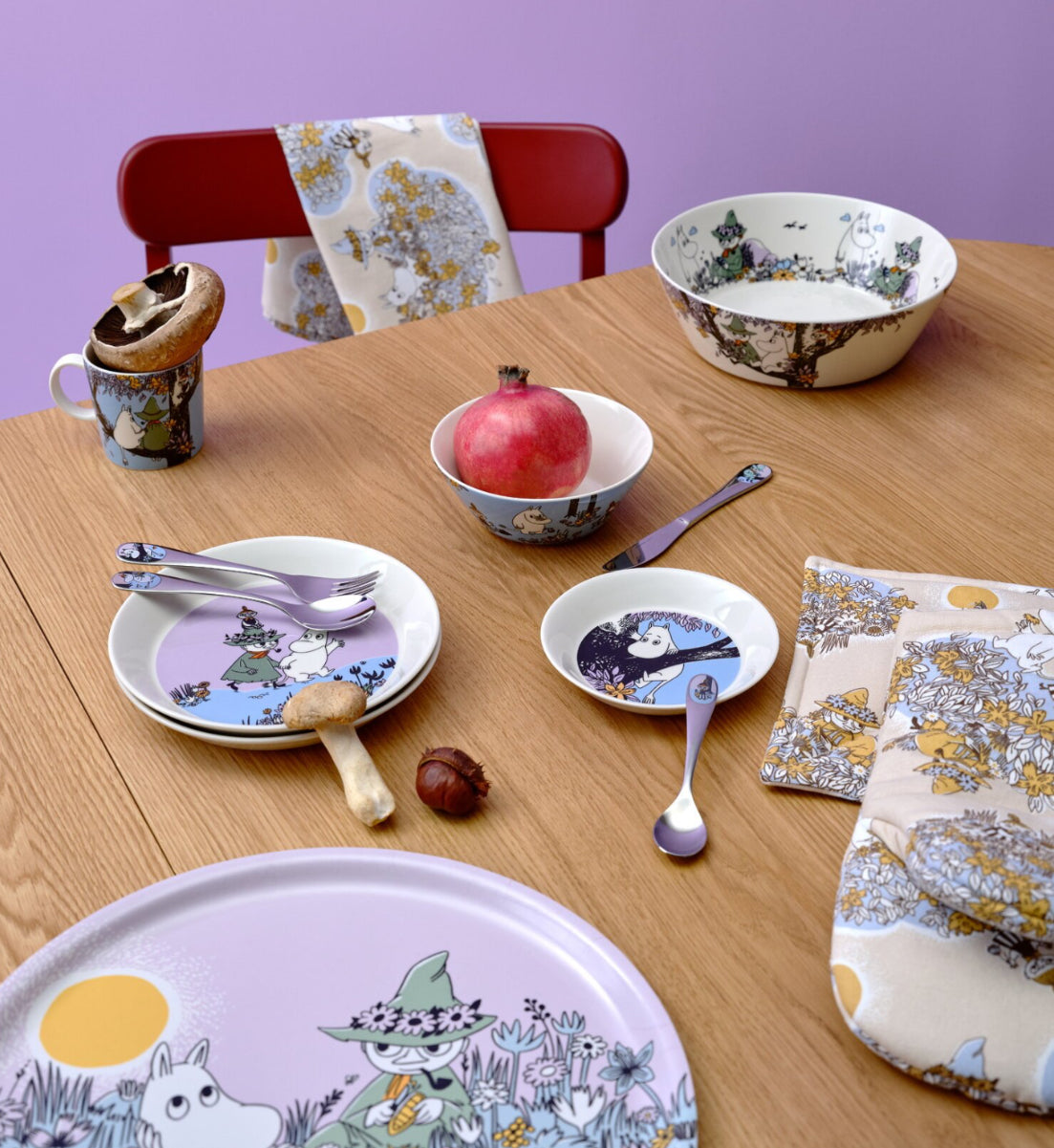 Moomin Plate/Saucer Friends Forever 80