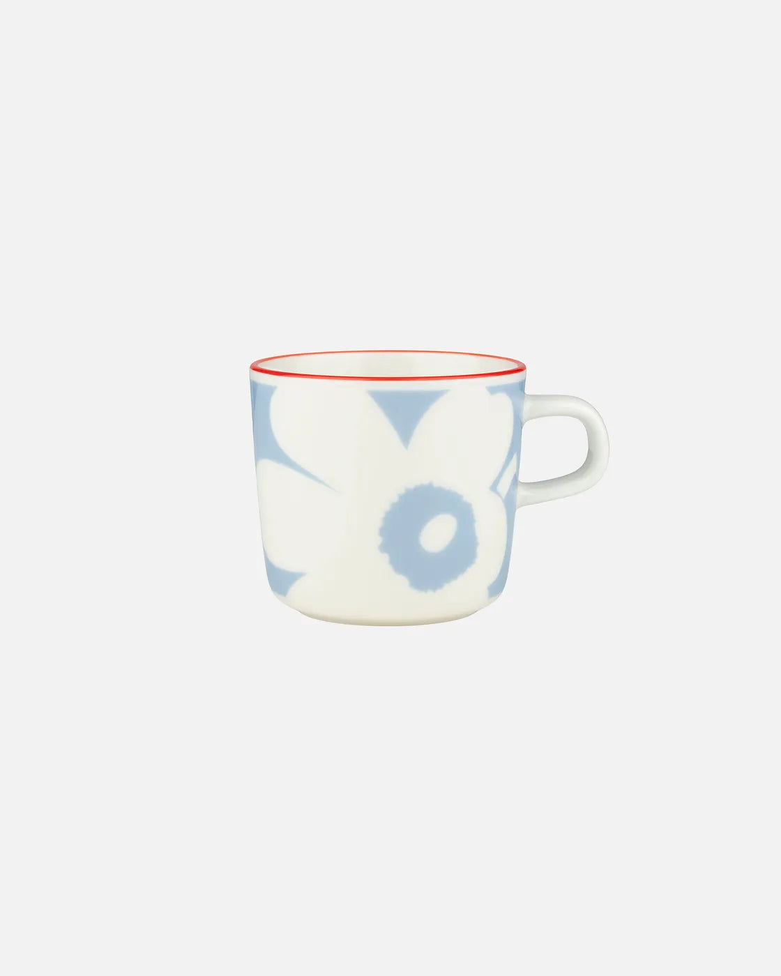 Small Unikko Mug | White, Blue, Orange, 2dl