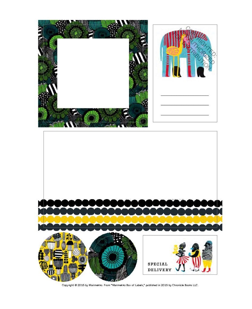 Marimekko Box of Labels