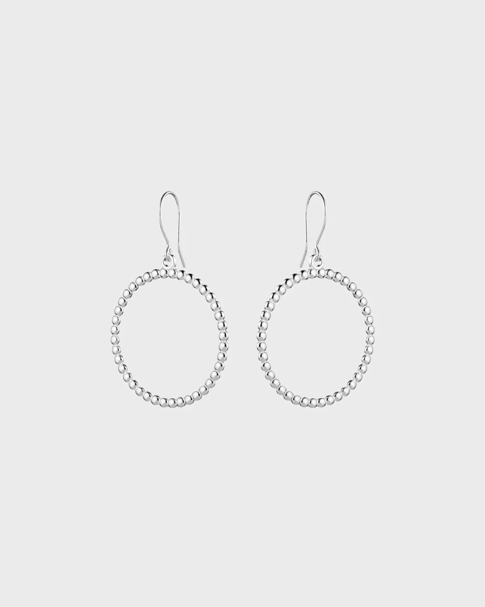Circle of Light Silver Earrings